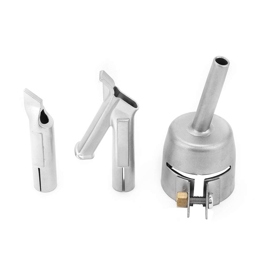 Speed Welding Nozzles, Akozon 3Pcs Speed Weld Tip 5mm Round Shape Welder Tips for PVC Plastic Hot Air Gun