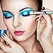 Eye Crown Synthetic Quality Good Makeup Brushes Set with Case Mermaid Shape 11 Pieces - Foundation Blush Face Concealer Eyeliner Shadow Cosmetics Brush Set