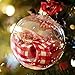Barelove Clear Fillable Ornaments Balls, 10 PCS Transparent DIY Craft Baubles Plastic Hanging Decoration Ball for Home Decor Party Favor Birthday Gift Wedding Christmas Tree (80mm, Round)