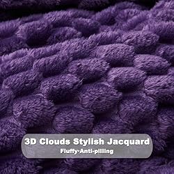 NEWCOSPLAY Super Soft Throw Blanket Purple Premium