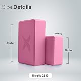 Xn8 Sports Yoga Blocks Set of 2 High-Density EVA Foam Brick 23x15x7.6cm view 6
