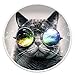 Multi-Function Holder,Expanding Stand Pop Grip Mount Socket For All Smartphones and Tablet Devices, Fashion Air Sac Cell Phone Holder[Cool Cat]
