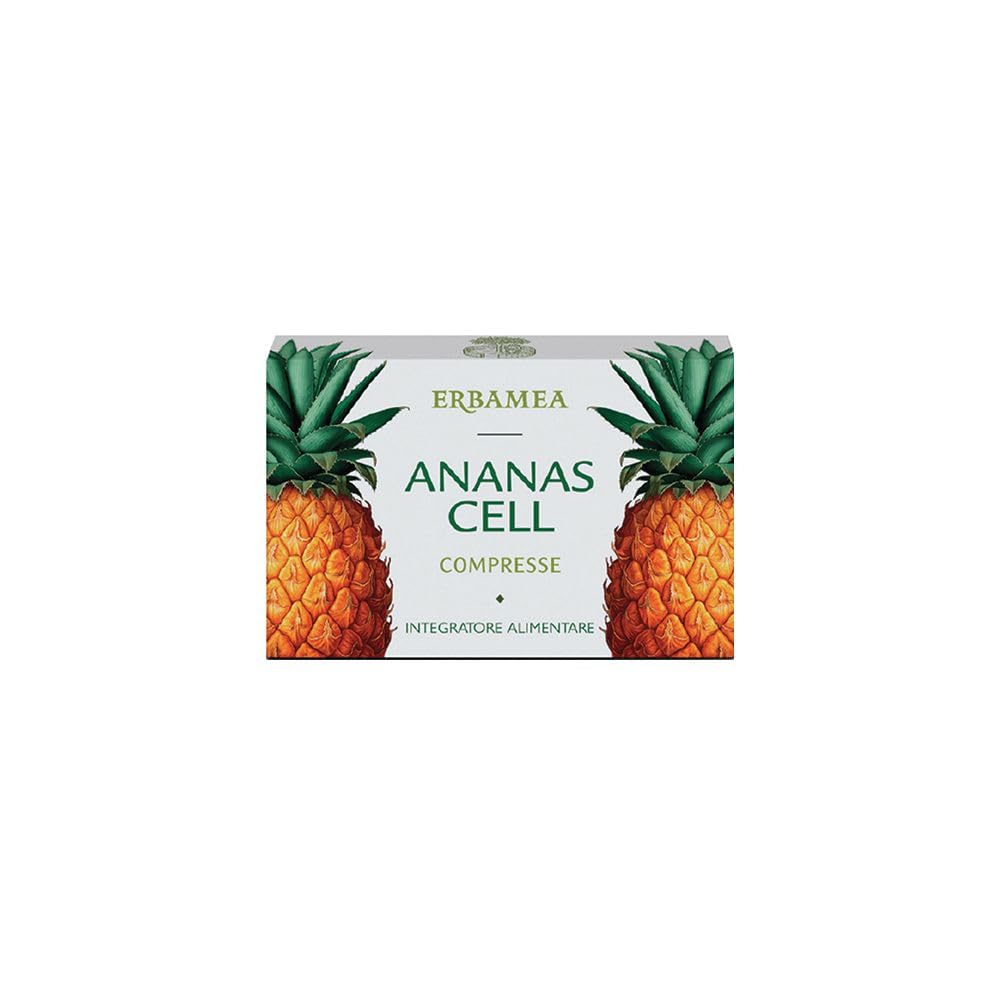 Erbamea Pineapple Cell, Centella, Birch Cellulite and Water Retention, Multicoloured, 36 Tablets