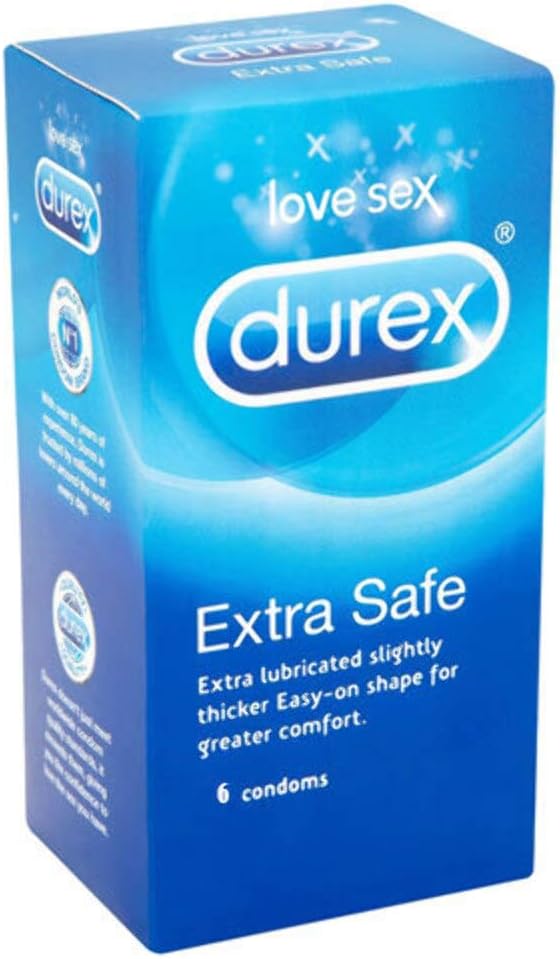 Durex Extra Safe Condoms 6 Pack Brand New Sealed