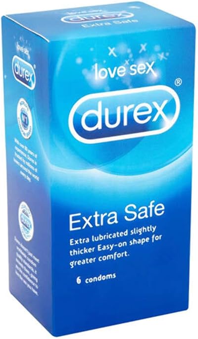 Durex Extra Safe Condoms 6 Pack Brand New Sealed