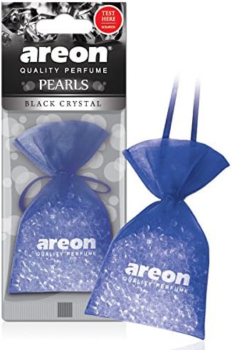 Areon Pearls Car Air Black Crystal aroma Fresheners Quality Perfume Home Office Scent (Pack of 3)