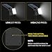 Solar Lights 2-in-1 Waterproof 9 LEDs Solar Landscape Spotlights Outdoor Adjustable Wall Light Landscape Light Security Lighting Dark Sensing Auto On/Off for Patio Deck Yard Garden Driveway, 4Pack