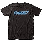 Iron Man - Mens Stark Industries Fitted T-Shirt, Size: Medium, Color: Black