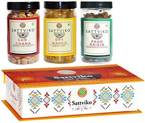 Sattviko Elite Gift Box (Paan Raisin, Gur Chana and Ajwaini Flax Seed)