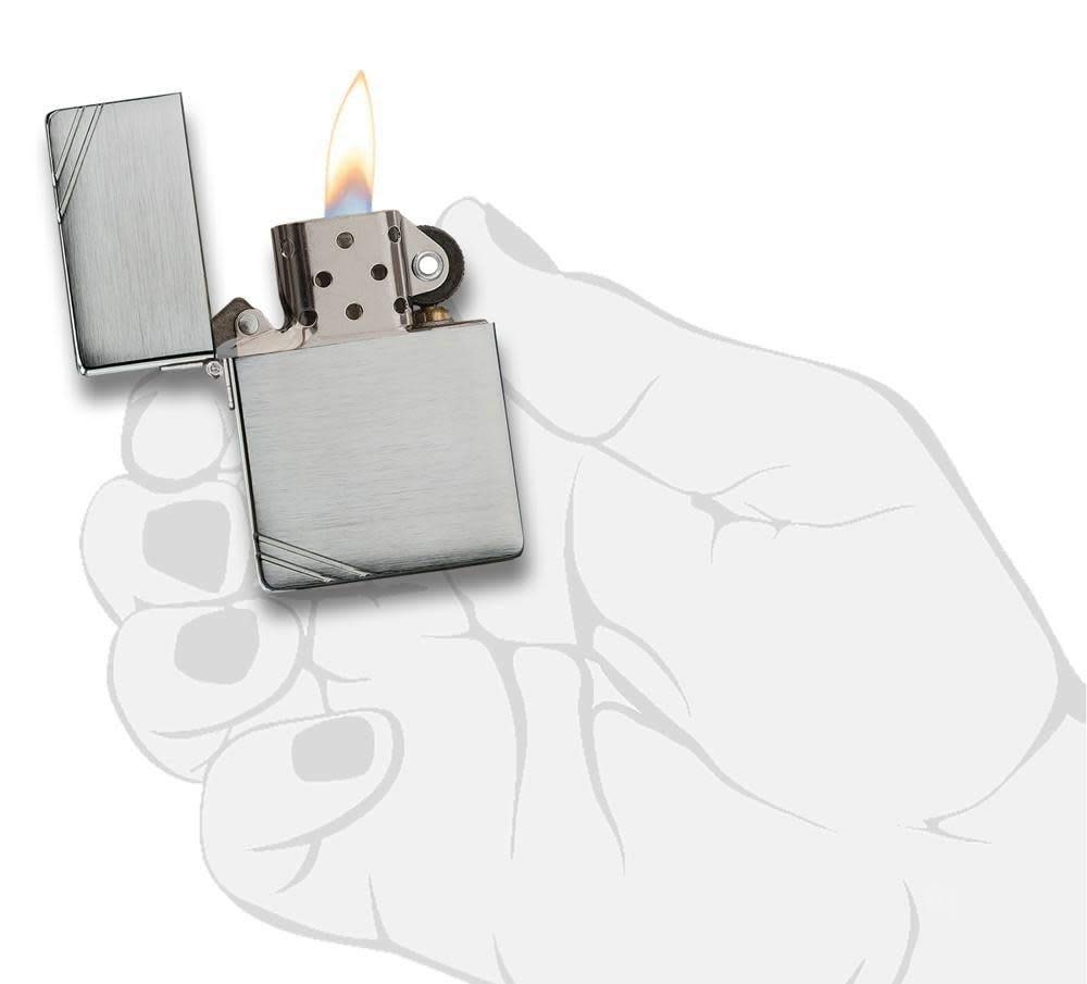Original Zippo Lighter 1935 Replica With Slashes