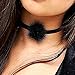 Lisli Fashion Gothic Black White Lace Choker Necklace Bracelet Women Jewelry Set