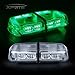Xprite Green 36 LED Rooftop Mini Bar Strobe Lights High Intensity Emergency Hazard Warning Beacon Light w/Magnetic Base for Safety Caution Vehicles Construction Trucks Snow Plowing Cars Postal Vans