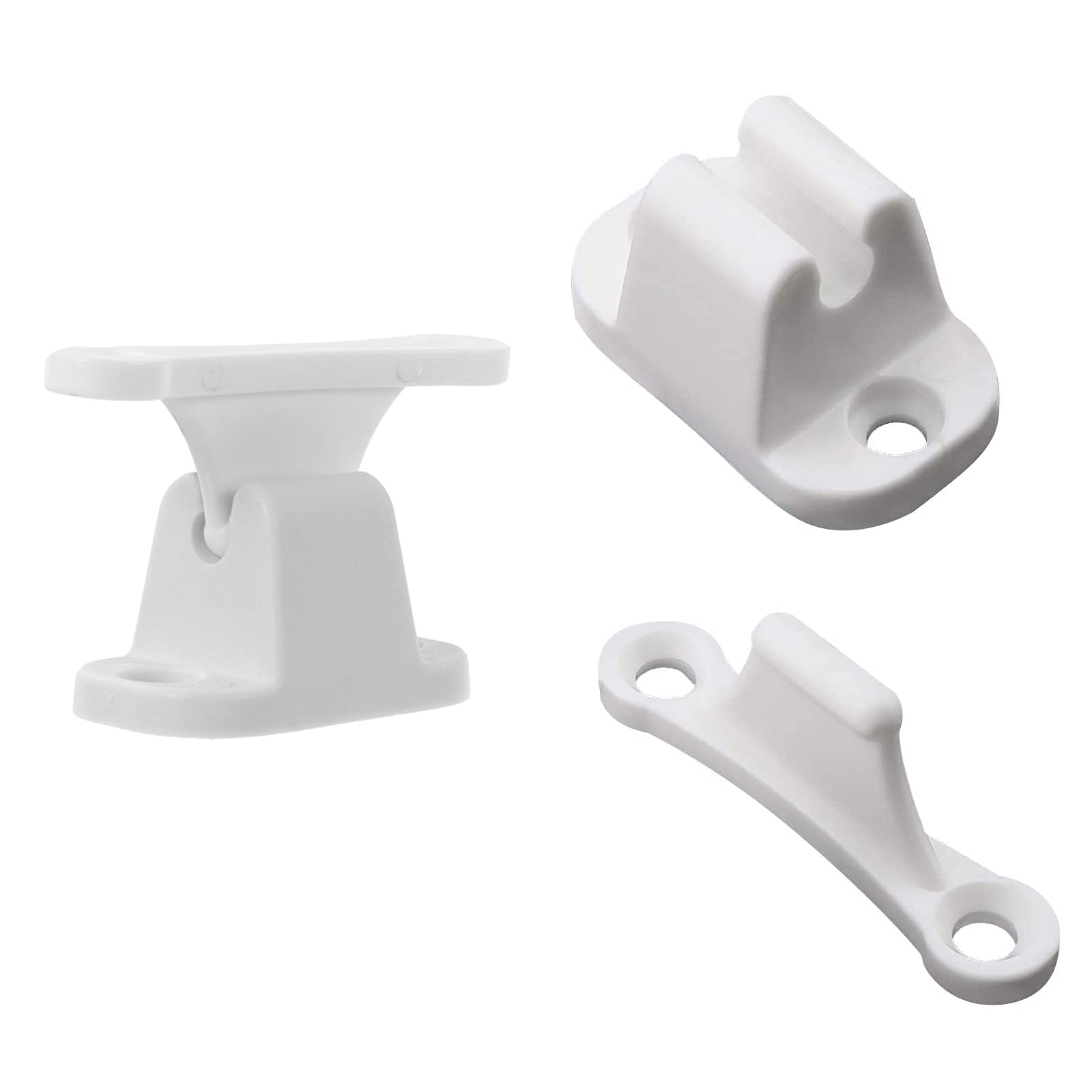 Yitaocity 2 Pair Door Retainer Kit T Shape Door Stop Retaining Catch Holder Door Stopper Resile Nylon Stopper Limiters for for Camper RV Motorhome Caravan Campervans