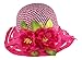 Butterfly Twinkles Girls Tea Party Hats Dress Up Play Set for 2 with Sun Hats and White Gloves Purple and Bright Pink