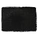 DII Jute Burlap Collection Kitchen Tabletop, Placemat Set, 13x19, Solid Black, 6 Count