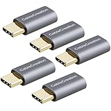 USB-C to Micro-B Adapter[5-Pack], CableCreation Type C Male to Micro USB Female Convertor Data &amp; Charging for Samsung Galaxy S9/S8 Note 8,Pixel,Nexus 6P 5X,etc Spacy Gray Aluminum