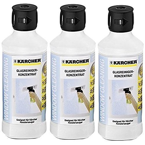 Kärcher Window Vac Glass Cleaning Surface Shine Concentrate Solution (Pack of 3)
