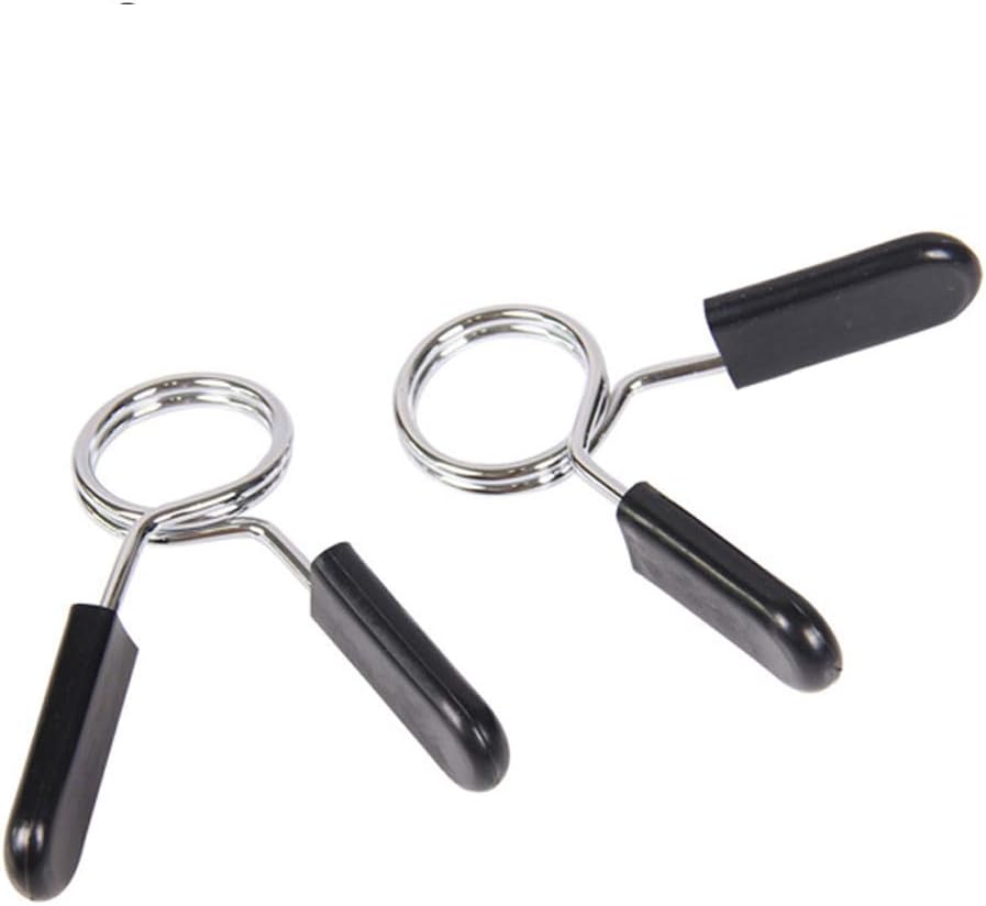 Zchui Spring Clip Collars, 2pcs 25mm Dumbbell Lock Clamp Gym Clip with Comfort Grips, Essential Weight Room and Garage Gym Accessory