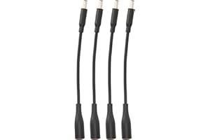 4pcs DC 7.4x5.0mm to 4.5x3.0mm Connector Converter, Tip Adapter Cable Converter 7.4 to 4.5mm for DELL Laptop, Plug and Play