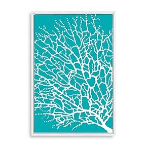 Framed Canvas Wall Art for Living Room, Bedroom Branches Illustration II Canvas Prints for Home Decoration Ready to Hang - 16x24 inches