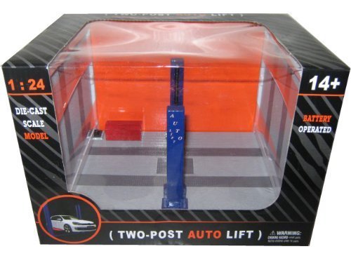 Battery Operated Two Post Auto Lift For 1/24 Scale Diecast Model Cars 9908