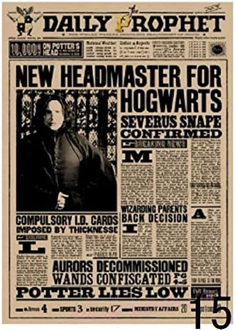 Amazon Co Jp ハリーポッターレトロクラフトポスターシリーズまとめ預言者ブラックポスター42x30cm 商品番号１９ ホーム キッチン