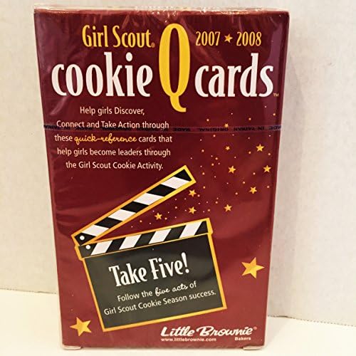 Girl Scout - 2007 * 2008 - Cookie Q Cards - Take Five! Follow the Five Acts of Girl Scout Cookie Season Success by Little Brownie Bakers