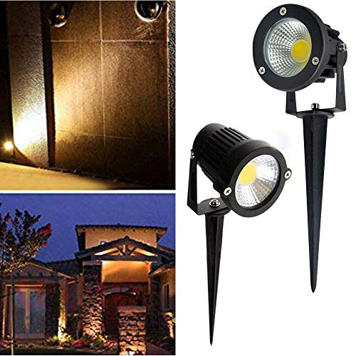 WUPYI2018 LED Gartenstrahler mit Erdspieß,IP65 Gartenbeleuchtung Außenleuchte 3W/5W/7W, Warmweiß,für die Beleuchtung von… – Bild 7