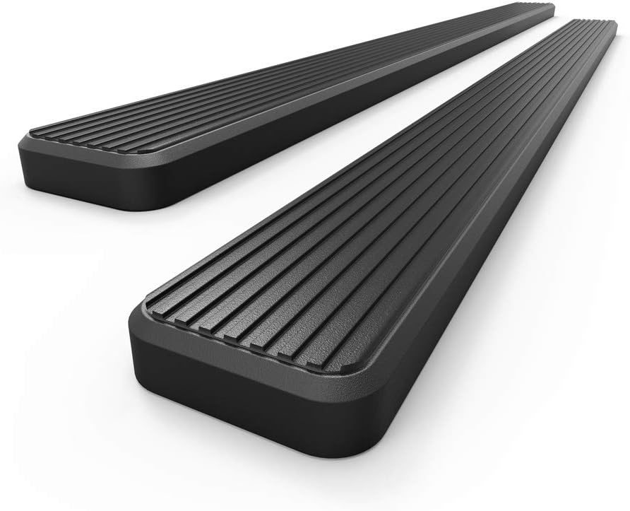 APS iBoard 5in Stainless Steel Black Running Boards Custom