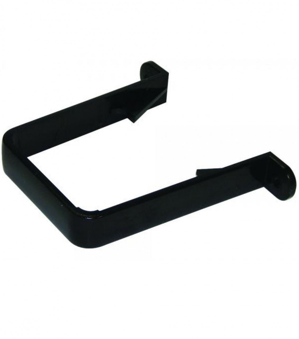FLOPLAST 65mm Square Down Pipe Clip - Black - Bag of 5