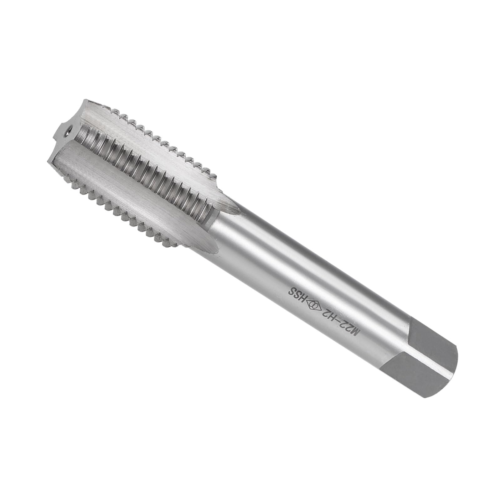 CoCud Metric Machine Tap, M22 x 2.5 Thread Size, High Speed Steel 4 Straight Flutes Threading Tapping Tools - (Applications: for Drilling Tapping Cutting)