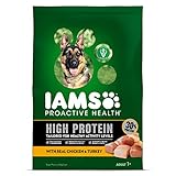 IAMS PROACTIVE HEALTH High Protein Adult Dry Dog Food with Real Chicken and Turkey, 22 lb. Bag