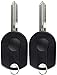 KeylessOption Keyless Entry Remote Control Fob Uncut Blank Ignition Car Key Replacement for CWTWB1U793 (Pack of 2)