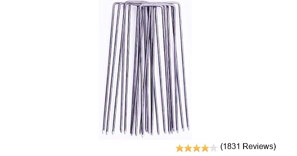 GardenPrime 10 Grapas Metálicas Alambre de Acero 150mm para ...