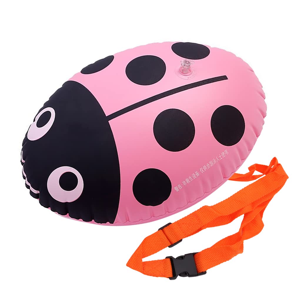 Namvo Highly Visible Swim Buoy, Safety Swim Secure Tow Float for Open Water Swimmers Triathletes Snorkeling Safe Swim Training Pink