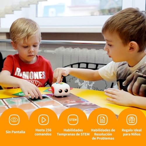 Programmable Robot for Kids 3-5 Years Old, MatataStudio Tale-Bot Pro Robot Screenless Coding Toy for Learning Coding Basics Interactive Stem Educational Toys