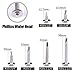 Hilitchi 410 Stainless Steel #10 Wafer Head Phillips Self Drilling Screws Sheet Metal Tek Screws Assortment Kit, Modified Truss Head Self Driller - Size: #10 x 1/2'' - 1-1/2'' - Pack of 200