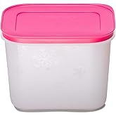 Tupperware Plastic Freezer Mates Gen II 1.1L 1pc (Pink, White)
