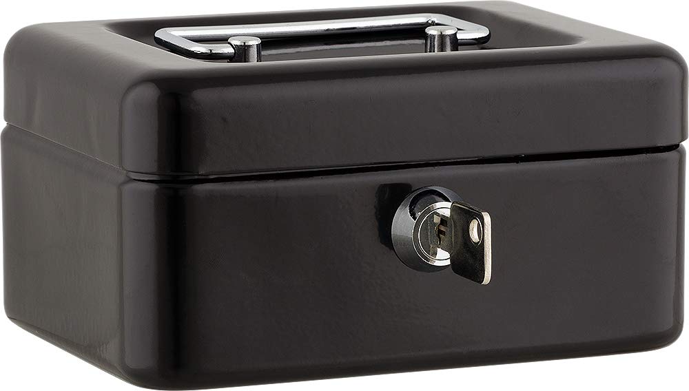 Sax Cash Box B 15.2 x H 8 x T 11.5 cm Black