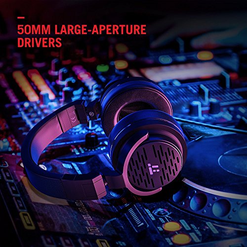 TaoTronics Bluetooth Headphones with 50mm Large-Aperture Drivers, Deep Bass, Memory Foam Ear Pad Wireless Headphones, 25 Hour Playtime (Certified Refurbished)