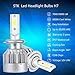 STK H4 LED Headlight Bulbs, 70W 10000LM 6000K All-in-One 9003 (Hi/Lo) Car Led Headllamp Conversion Kit, Cool White - 2 Year Warranty (Pack of 2)