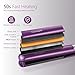 1 Inch Flat Iron, Trèsutopia Anti Frizz Ceramic Hair Straightener for Straightening and Curling, Men and Women, Fast Heated, 265 °F-450 °F, Dual Voltage (Purple)