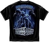 Military T-Shirt Never Forget Fallen Soldier Black