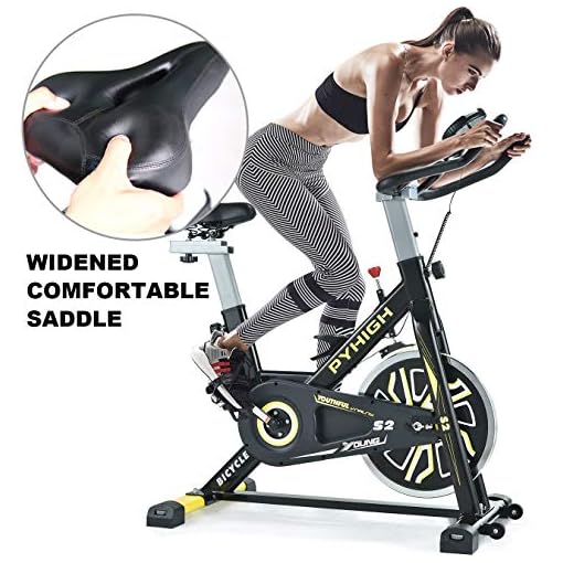 PYHIGH Stationary Exercise Bike for Home Indoor Cycling Bikes