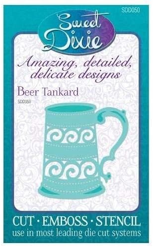 Sweet Dixie SDD050 Beer Tankard Die, Metal, Grey, 20.2 x 12.8 x 0.8 cm
