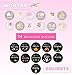 Best Paper Greetings 24 Count Baby Milestone Stickers for Girls - Baby Monthly Stickers for Baby Scrapbook, Keepsake Journal and Baby Pictures