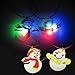 Youshe 12 Pieces Christmas Lightning Soft Chain Necklace, Flashing Santa Claus Snowman Christmas Tree LED Pendant Necklaces for Kids Party Favors Christmas Decoration, Random Styles