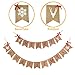 Jolik Merry Christmas Burlap Banner with 4 Red Bows - Merry Christmas Banner Decoration for Fireplace Wall Tree
