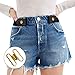 HOMEBEARJ Stretch Belt Retro Metal Buckle Fashion Simple Elastic Skinny Waist Belt for Women 1 Inch Wide for Pants Jeans Dresses ¡­