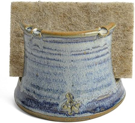 Sponge Holder, Handmade American Pottery, Each One Unique, French Blue